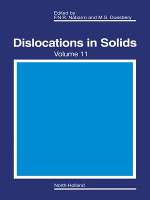 cover image of Dislocations in Solids